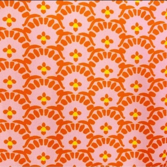 Alice + Olivia Sandra Floral Wrap Mini Dress Stamp English Rose Size 12 - Picture 5 of 5